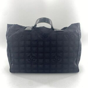 CHANEL Tote MM 8373726 Bag New Travel Line Black Chanel